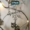 Glitter Snowflake Twine String Lights – 7.5 ft Battery Operated Garland